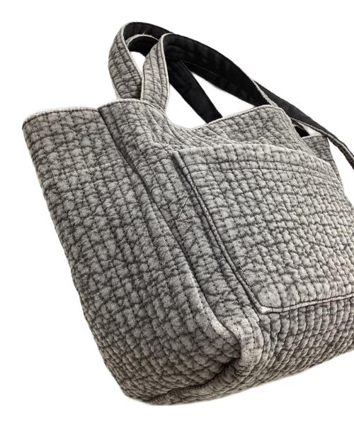 Gypsohila（ジプソフィア）Gypsohila (ジプソフィア) リボントートバッグ グレーの古着・服飾アイテム