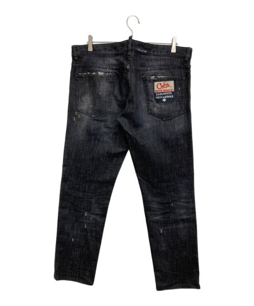 DSQUARED2（ディースクエアード）DSQUARED2 (ディースクエアード) デニムパンツ ブラック サイズ:52の古着・服飾アイテム