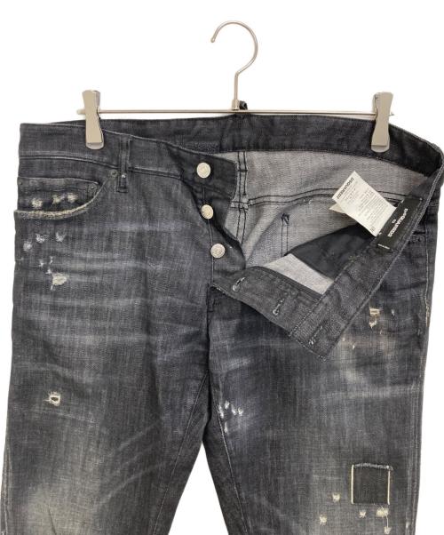 DSQUARED2（ディースクエアード）DSQUARED2 (ディースクエアード) デニムパンツ ブラック サイズ:52の古着・服飾アイテム
