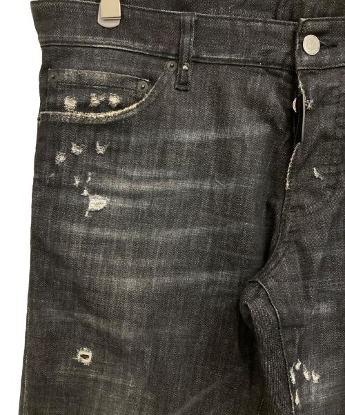 DSQUARED2（ディースクエアード）DSQUARED2 (ディースクエアード) デニムパンツ ブラック サイズ:52の古着・服飾アイテム