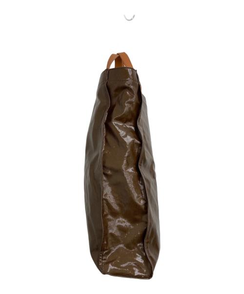 Acne studios（アクネ ストゥディオス）Acne studios (アクネ ストゥディオス) シャイニートートバッグ ブラウンの古着・服飾アイテム