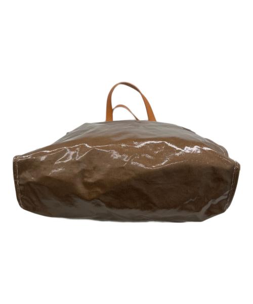 Acne studios（アクネ ストゥディオス）Acne studios (アクネ ストゥディオス) シャイニートートバッグ ブラウンの古着・服飾アイテム