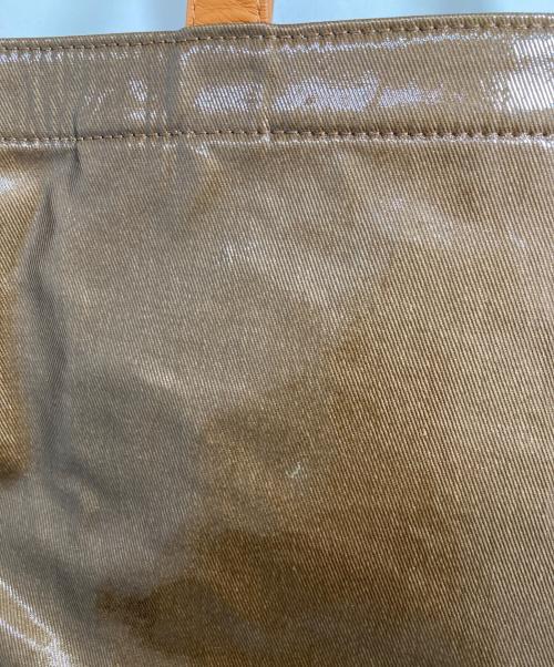 Acne studios（アクネ ストゥディオス）Acne studios (アクネ ストゥディオス) シャイニートートバッグ ブラウンの古着・服飾アイテム