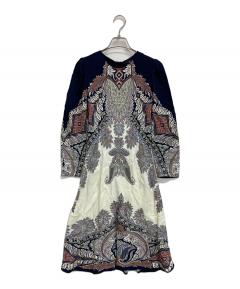 中古・古着通販】MARNI (マルニ) ノースリーブワンピース ネイビー