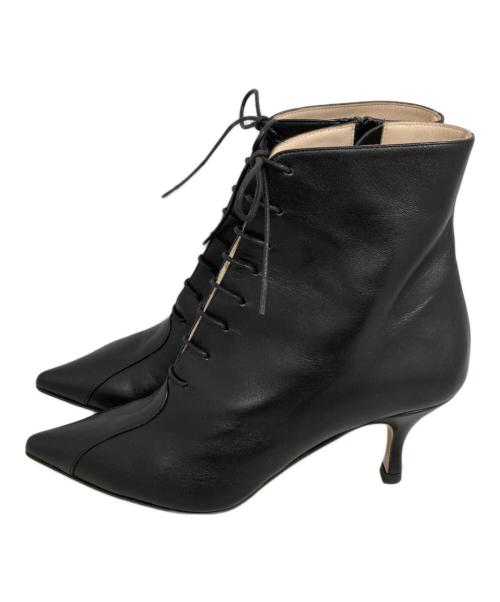 NEBULONIE（ネブローニ）NEBULONIE (ネブローニ) ショートブーツ ブラック サイズ:36 1/2の古着・服飾アイテム