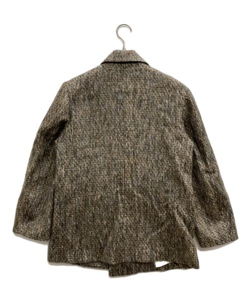 MACPHEE（マカフィー）MACPHEE (マカフィー) モヘヤミックスシャギー ダブルブレストジャケット ベージュ サイズ:36の古着・服飾アイテム