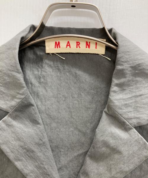 MARNI（マルニ）MARNI (マルニ) テーラードジャケット グレー サイズ:38の古着・服飾アイテム