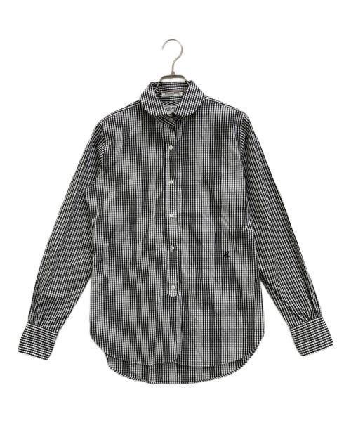 MADISON BLUE（マディソンブルー）MADISON BLUE (マディソンブルー) ギンガムチェックシャツ ブラック サイズ:2の古着・服飾アイテム