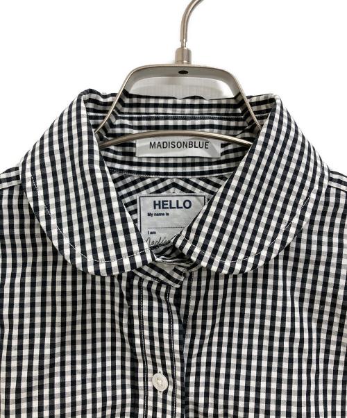 MADISON BLUE（マディソンブルー）MADISON BLUE (マディソンブルー) ギンガムチェックシャツ ブラック サイズ:2の古着・服飾アイテム