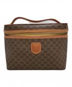 CELINEセリーヌ）の古着「マカダム柄バニティ」｜ブラウン