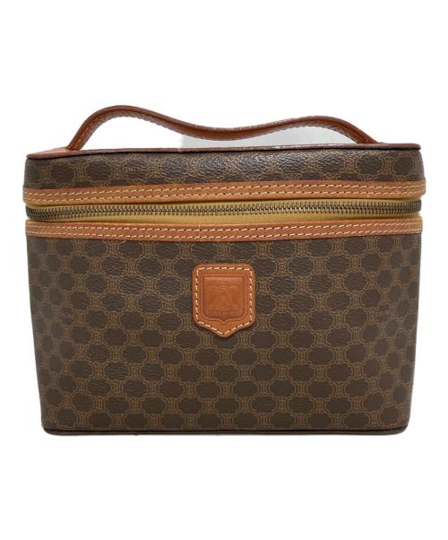 CELINE（セリーヌ）CELINE (セリーヌ) マカダム柄バニティ ブラウンの古着・服飾アイテム