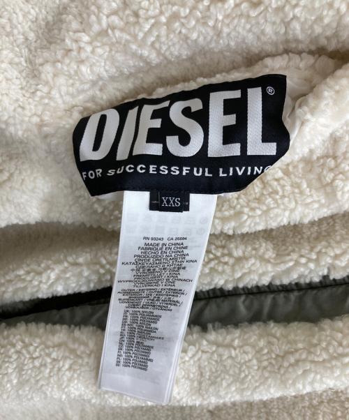 DIESEL（ディーゼル）DIESEL (ディーゼル) リバーシブルモッズコート グレー サイズ:XXSの古着・服飾アイテム