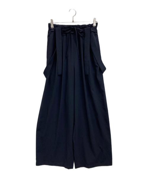 ENFOLD（エンフォルド）ENFOLD (エンフォルド) 2way Relax ゴムワイドパンツ ネイビー サイズ:38の古着・服飾アイテム