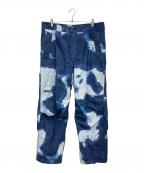 THE NORTH FACE×SUPREMEザ ノース フェイス×シュプリーム）の古着「Bleached Denim Print Mountain Pant」｜ブルー