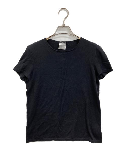 CHANEL（シャネル）CHANEL (シャネル) 半袖カットソー ブラック サイズ:42の古着・服飾アイテム