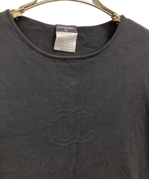 CHANEL（シャネル）CHANEL (シャネル) 半袖カットソー ブラック サイズ:42の古着・服飾アイテム