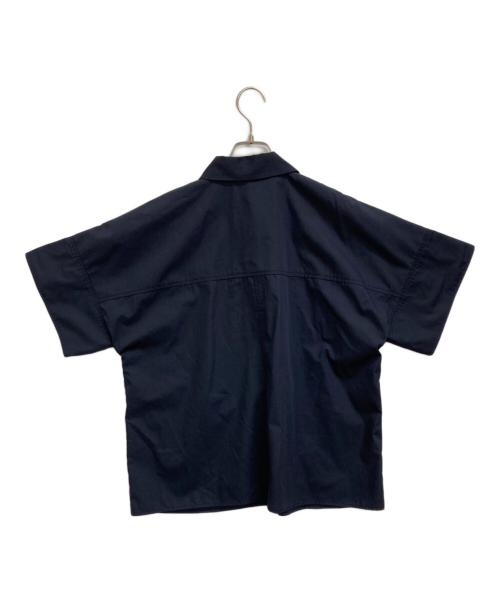 Gypsohila（ジプソフィア）Gypsohila (ジプソフィア) Good Luck Blouseリボン半袖シャツ ネイビー サイズ:Fの古着・服飾アイテム