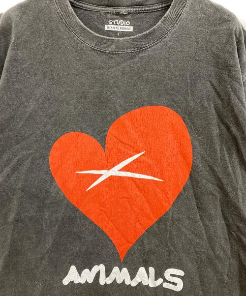 studio weareallanimals（スタジオ・ウィーアーオールアニマルズ）studio weareallanimals (スタジオ・ウィーアーオールアニマルズ) Tシャツ グレー サイズ:Lの古着・服飾アイテム