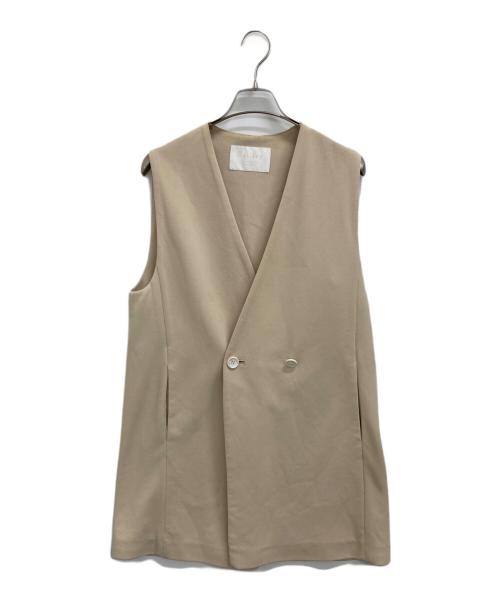 BALLSEY（ボールジィ）BALLSEY (ボールジィ) ロングジレ ベージュ サイズ:36の古着・服飾アイテム