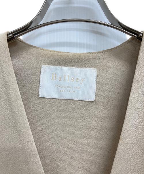 BALLSEY（ボールジィ）BALLSEY (ボールジィ) ロングジレ ベージュ サイズ:36の古着・服飾アイテム