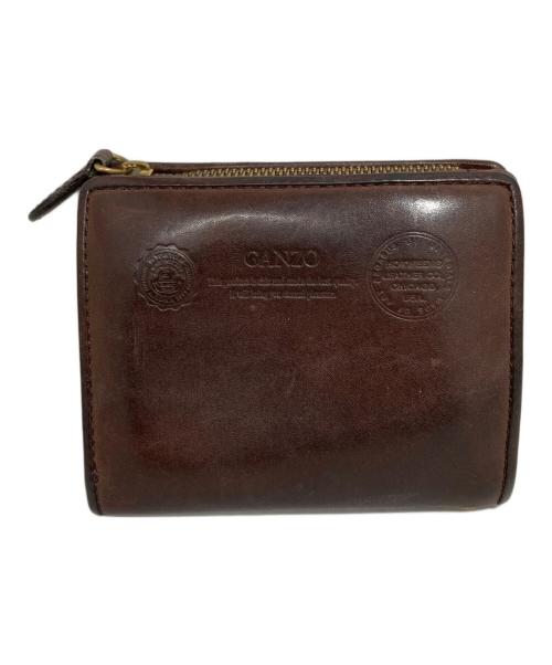 GANZO（ガンゾ）GANZO (ガンゾ) 2つ折り財布 ブラウンの古着・服飾アイテム