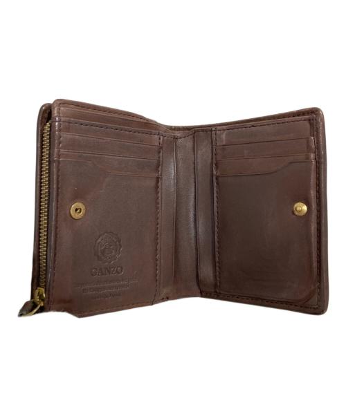 GANZO（ガンゾ）GANZO (ガンゾ) 2つ折り財布 ブラウンの古着・服飾アイテム