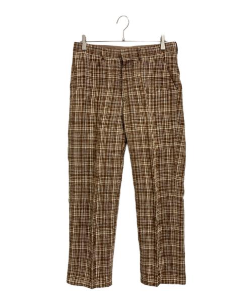 AURALEE（オーラリー）AURALEE (オーラリー) リネンシルクスラックス ブラウン サイズ:4の古着・服飾アイテム