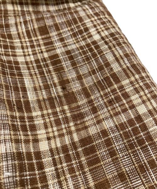 AURALEE（オーラリー）AURALEE (オーラリー) リネンシルクスラックス ブラウン サイズ:4の古着・服飾アイテム