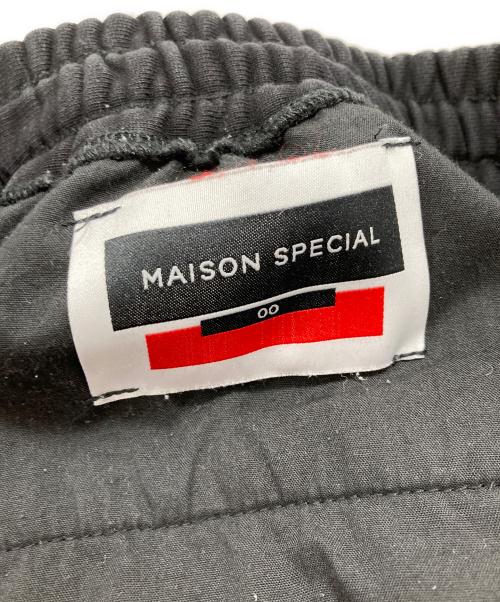 MAISON SPECIAL（メゾンスペシャル）MAISON SPECIAL (メゾンスペシャル) ヘビーウェイトスウェットサイドステッチプライムワイドピンタックイージーパンツ ブラックの古着・服飾アイテム
