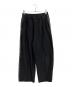 MAISON SPECIAL（メゾンスペシャル）の古着「ヘビーウェイトスウェットサイドステッチプライムワイドピンタックイージーパンツ」｜ブラック