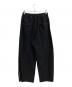 MAISON SPECIAL (メゾンスペシャル) ヘビーウェイトスウェットサイドステッチプライムワイドピンタックイージーパンツ ブラック：6000円