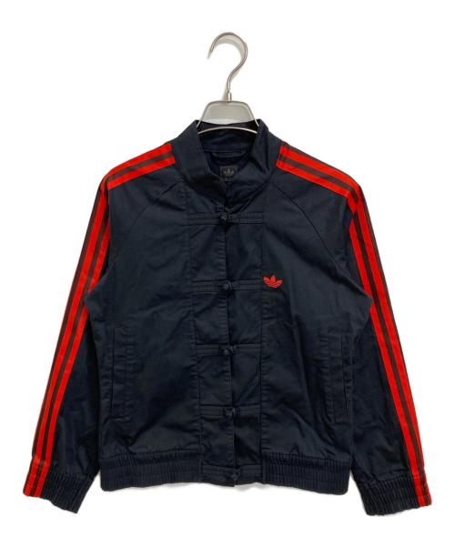 adidas（アディダス）adidas (アディダス) カンフージャケット ブラック×レッド サイズ:Sの古着・服飾アイテム