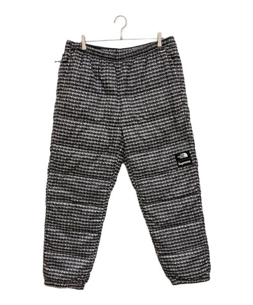 SUPREME（シュプリーム）SUPREME (シュプリーム) THE NORTH FACE (ザ ノース フェイス) Studded Nuptse Pant ホワイト×ブラック サイズ:XLの古着・服飾アイテム