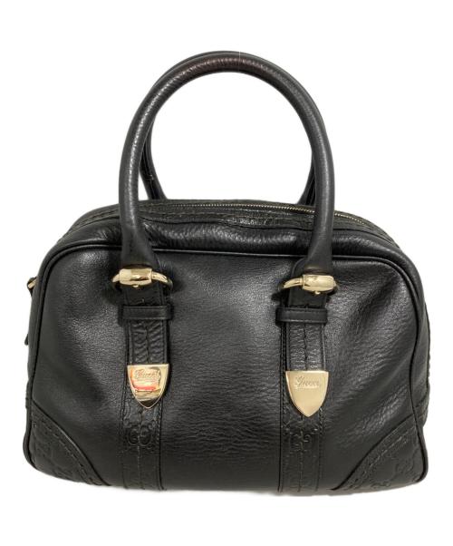 GUCCI（グッチ）GUCCI (グッチ) ミニボストンバッグ ブラックの古着・服飾アイテム