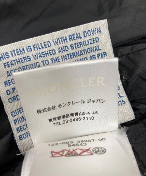 MONCLER（モンクレール）MONCLER (モンクレール) ダウンコート ブラック サイズ:1の古着・服飾アイテム