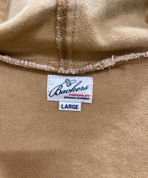 BACKERS（バッカーズ）Backers (バッカーズ) フーデッドジャケット ブラウン サイズ:Lの古着・服飾アイテム
