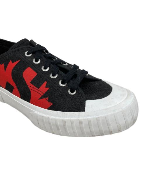 DSQUARED2（ディースクエアード）DSQUARED2 (ディースクエアード) SUPERGA (スペルガ) スニーカー ブラック サイズ:41の古着・服飾アイテム