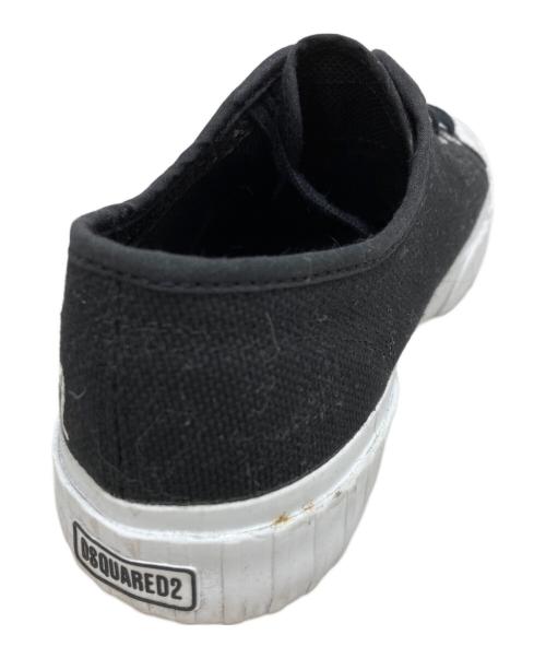 DSQUARED2（ディースクエアード）DSQUARED2 (ディースクエアード) SUPERGA (スペルガ) スニーカー ブラック サイズ:41の古着・服飾アイテム