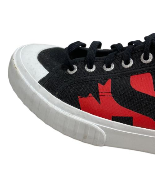DSQUARED2（ディースクエアード）DSQUARED2 (ディースクエアード) SUPERGA (スペルガ) スニーカー ブラック サイズ:41の古着・服飾アイテム