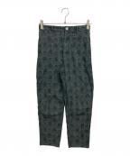 45rpm45アールピーエム）の古着「ジャガードパンツ」｜グリーン