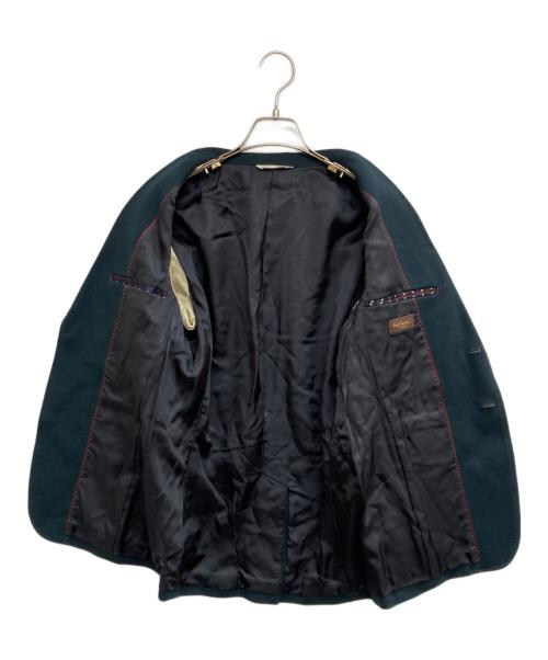 Paul Smith COLLECTION（ポールスミス コレクション）Paul Smith COLLECTION (ポールスミス コレクション) ハンドステッチウールジャージー2Bテーラードジャケット グリーン サイズ:Mの古着・服飾アイテム