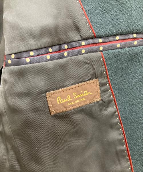 Paul Smith COLLECTION（ポールスミス コレクション）Paul Smith COLLECTION (ポールスミス コレクション) ハンドステッチウールジャージー2Bテーラードジャケット グリーン サイズ:Mの古着・服飾アイテム