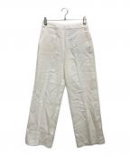 POLO RALPH LAURENポロ・ラルフローレン）の古着「ヘンプワイドレッグパンツ」｜ホワイト
