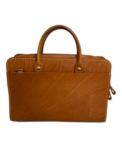 Herz（ヘルツ）Herz (ヘルツ) レザートートバッグ ブラウンの古着・服飾アイテム