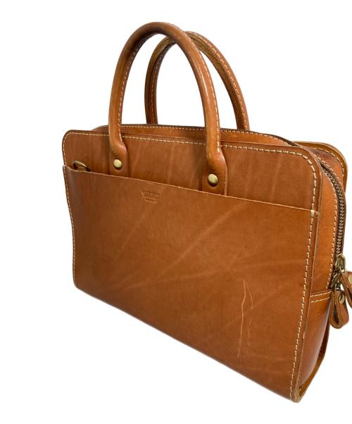 Herz（ヘルツ）Herz (ヘルツ) レザートートバッグ ブラウンの古着・服飾アイテム