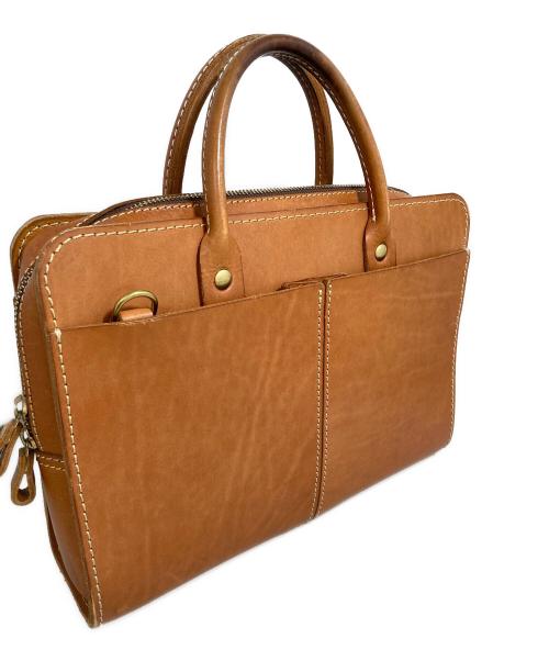 Herz（ヘルツ）Herz (ヘルツ) レザートートバッグ ブラウンの古着・服飾アイテム