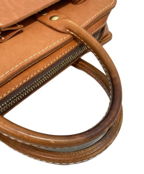 Herz（ヘルツ）Herz (ヘルツ) レザートートバッグ ブラウンの古着・服飾アイテム