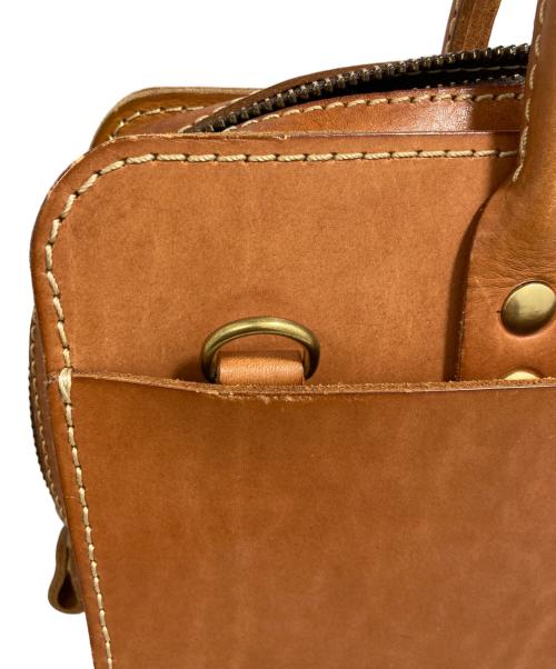 Herz（ヘルツ）Herz (ヘルツ) レザートートバッグ ブラウンの古着・服飾アイテム