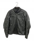 HARLEY-DAVIDSONハーレーダビッドソン）の古着「レザージャケット」｜ブラック