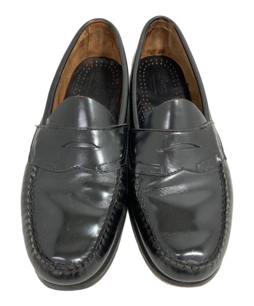 G.H.BASS（ジーエイチバス）G.H.BASS (ジーエイチバス) コインローファー ブラック サイズ:8 1/2の古着・服飾アイテム